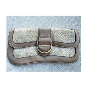 Tan White Gold Clutch by Christopher & Banks – Evening Purse Bag